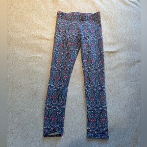 American Eagle Outfitters Kids Paisley Leggings - Blue and Red